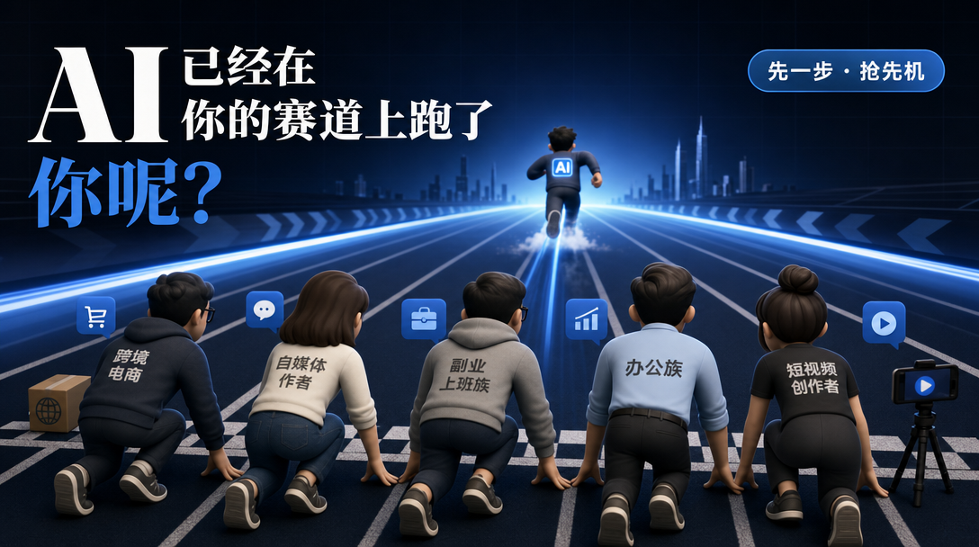 AI 时代赛道竞速：5 个目标人群面对已经领跑的 AI 同行