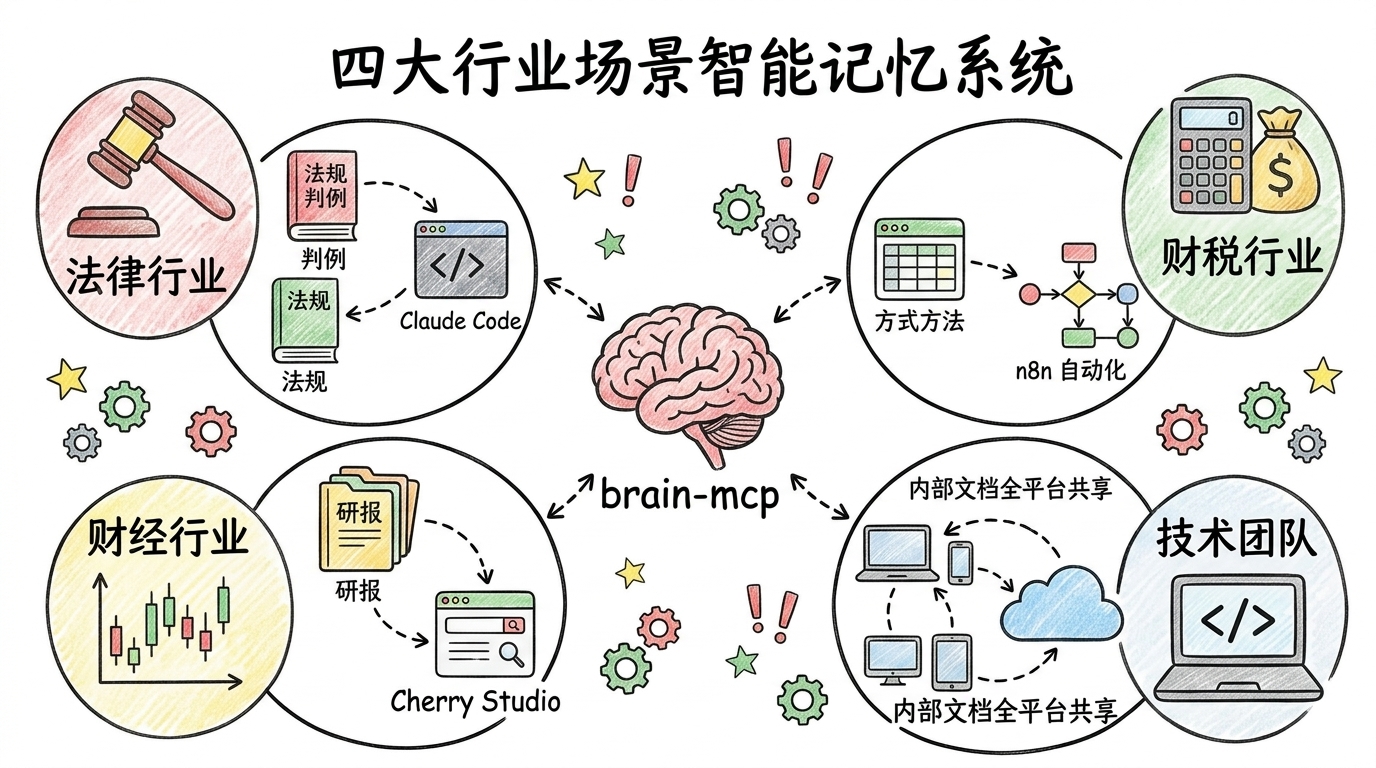 四大行业场景：法律、财税、财经、技术团队